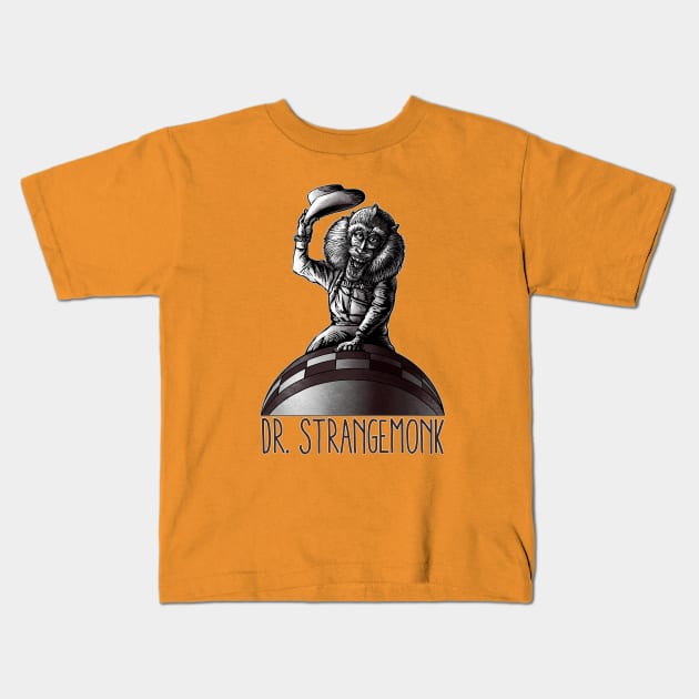 Dr. Strangemonk Kids T-Shirt by ChetArt